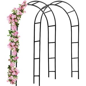Gardebruk Arc de Jardin - 240x140x37cm Noir - Support de Jardin - Publicité Gardebruk Arc de Jardin - 240x140x37cm Noir - Support de Jardin - Publicité