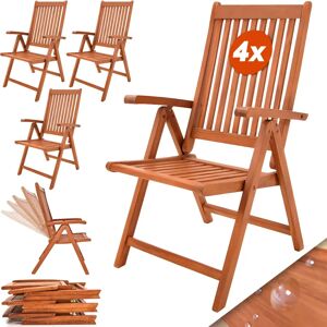 Casaria - Eucalyptus Garden Chairs Set of 4 Casaria - Eucalyptus Garden Chairs Set of 4