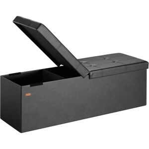 Panca contenitore Casaria e ottomano - Nero - Capacità 131L Panca contenitore Casaria e ottomano - Nero - Capacità 131L