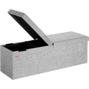 Casaria Deuba 2en1 Banc de rangement et coffre - Gris clair Casaria Deuba 2en1 Banc de rangement et coffre - Gris clair