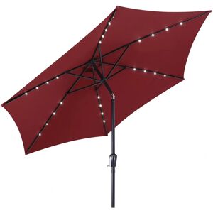 Kingsleeve Garden Umbrella 24 LED Solar UV Protection - Garden Umbrella Kingsleeve Garden Umbrella 24 LED Solar UV Protection - Garden Umbrella