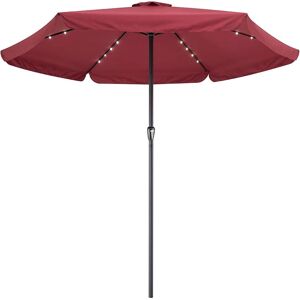 Kingsleeve 330cm Aluminum Garden Umbrella with Lights - UV 80+ Kingsleeve 330cm Aluminum Garden Umbrella with Lights - UV 80+