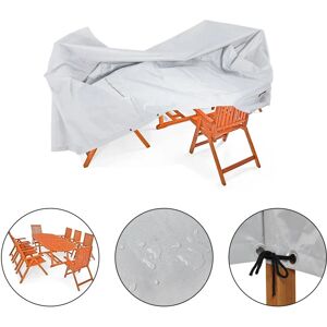 Deuba Kingsleeve Garden Furniture Cover - UV 30+ Waterproof - 420D Oxford - 6+1 Set Deuba Kingsleeve Garden Furniture Cover - UV 30+ Waterproof - 420D Oxford - 6+1 Set