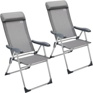 Casaria Garden Chairs - High-Back Folding Aluminum Outdoor Seat Casaria Garden Chairs - High-Back Folding Aluminum Outdoor Seat