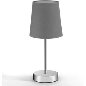 Monzana Gray Table Lamp - Elegant Nightstand Light Monzana Gray Table Lamp - Elegant Nightstand Light