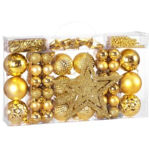 Deuba Christmas Ornament Set - 66 Pieces Multi-Color Deuba Christmas Ornament Set - 66 Pieces Multi-Color