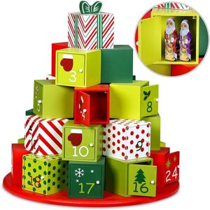 Spielwerk Wooden Advent Calendar with 24 Drawers - Christmas Decor Spielwerk Wooden Advent Calendar with 24 Drawers - Christmas Decor