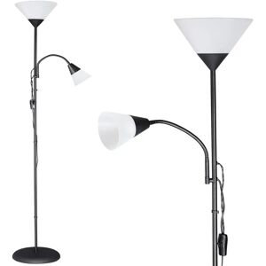 Monzana - Flexible reading lamp floor light - 175cm black Monzana - Flexible reading lamp floor light - 175cm black