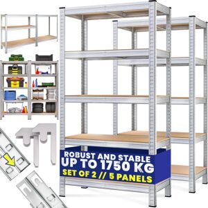 Monzana Deuba Heavy Duty Metal Shelving - 5 Shelves 180x90x60cm Monzana Deuba Heavy Duty Metal Shelving - 5 Shelves 180x90x60cm