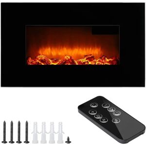 Deuba Wall Electric Fireplace - Remote, 2 Heat Levels, Digital Display Deuba Wall Electric Fireplace - Remote, 2 Heat Levels, Digital Display