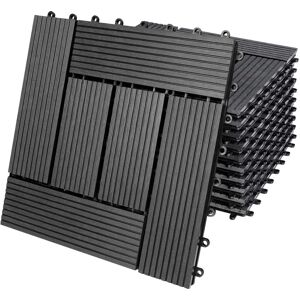 Deuba WPC Wall Tiles - Antracite 30x30cm - Indoor/Outdoor Deuba WPC Wall Tiles - Antracite 30x30cm - Indoor/Outdoor