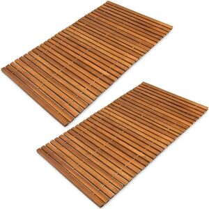 Tapis de bain en bois d'acacia Deuba - Antidérapant, Imperméable - 80x50cm Tapis de bain en bois d'acacia Deuba - Antidérapant, Imperméable - 80x50cm