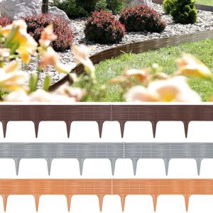 Ensemble de Bordures de Jardin Deuba - 11,70m Gris Ensemble de Bordures de Jardin Deuba - 11,70m Gris