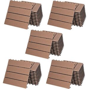Casaria Deuba WPC Tiles - Terracotta - 11-22-44 Piece Set - 30x30cm Casaria Deuba WPC Tiles - Terracotta - 11-22-44 Piece Set - 30x30cm
