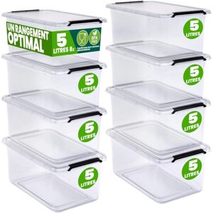 Deuba Boîte de Rangement - Organisateur Transparent Empilable 30L - Publicité Deuba Boîte de Rangement - Organisateur Transparent Empilable 30L - Publicité