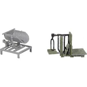 MBZ 30272 Modeltrein Accessoire - Kolen- en Zakweegschaal H0 - Hoge Detaillering 3D-Print MBZ 30272 Modeltrein Accessoire - Kolen- en Zakweegschaal H0 - Hoge Detaillering 3D-Print