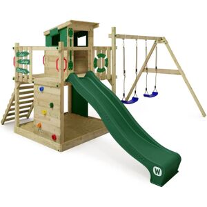 Wickey Parco Giochi in Legno Smart Camp - Arrampicata, Altalena, Scivolo - Giardino Wickey Parco Giochi in Legno Smart Camp - Arrampicata, Altalena, Scivolo - Giardino