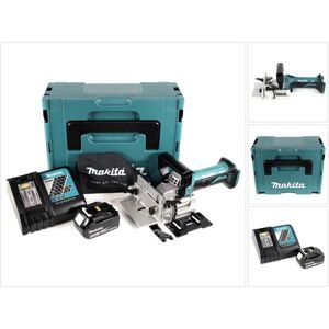 Makita DPJ 180 RT1J - Fraiseuse sans fil - Étui Makpac - Batterie 5,0 Ah - Publicité Makita DPJ 180 RT1J - Fraiseuse sans fil - Étui Makpac - Batterie 5,0 Ah - Publicité