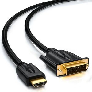 deleyCON - MK1164 - 3 m - HDMI-DVI - Adaptador de cabo de vídeo deleyCON - MK1164 - 3 m - HDMI-DVI - Adaptador de cabo de vídeo