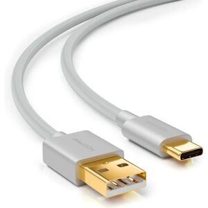 deleyCON - MK2375 - Nylon 2 m - USB-C para USB-A - Cabo deleyCON - MK2375 - Nylon 2 m - USB-C para USB-A - Cabo