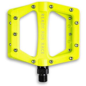 Pédales Cube RFR - Jaune Néon - Plat - VTT - Publicité Pédales Cube RFR - Jaune Néon - Plat - VTT - Publicité