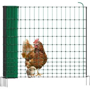 VOSS.farming Clôture poules - 50m, 112cm, Vert - Filet volailles - Publicité VOSS.farming Clôture poules - 50m, 112cm, Vert - Filet volailles - Publicité