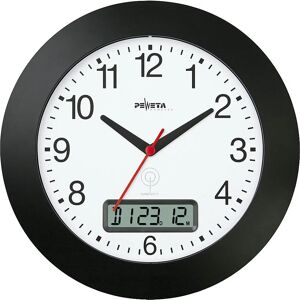 Horloge Murale Radio PEWETA 30cm - Heure & Date - Publicité Horloge Murale Radio PEWETA 30cm - Heure & Date - Publicité
