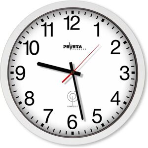 Horloge Murale PEWETA avec Radio-Control - 35cm - Publicité Horloge Murale PEWETA avec Radio-Control - 35cm - Publicité