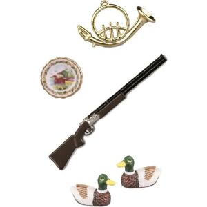 Reutter - 001.727/6 - Équipement de chasse - Miniature en porcelaine - Publicité Reutter - 001.727/6 - Équipement de chasse - Miniature en porcelaine - Publicité