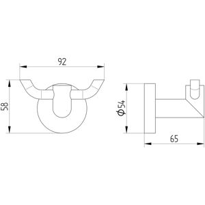 Kronenbach Radia Haken mit Konsole - Hook Kronenbach Radia Haken mit Konsole - Hook
