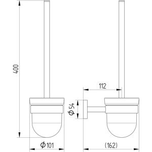 Kronenbach Radia Toilettenbürstengarnitur - toilet brush set Kronenbach Radia Toilettenbürstengarnitur - toilet brush set