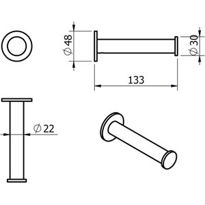 Kronenbach Plana 2.0 Ersatzpapierhalter - Ersatz Papierhalter Kronenbach Plana 2.0 Ersatzpapierhalter - Ersatz Papierhalter