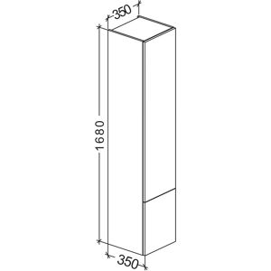 Kronenbach Plana 2.0 Hochschrank - Tip-on, Wäsche, Glasregale Kronenbach Plana 2.0 Hochschrank - Tip-on, Wäsche, Glasregale