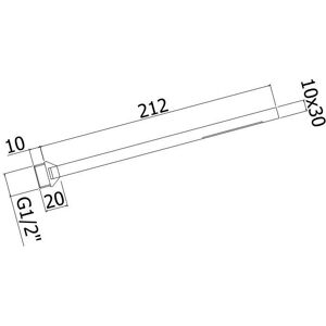 Kronenbach SUPRA Stick Black - Eckige Messing Handbrause Kronenbach SUPRA Stick Black - Eckige Messing Handbrause