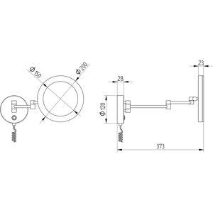 Kronenbach Modell 2.0 Wandspiegel LED rund Kronenbach Modell 2.0 Wandspiegel LED rund
