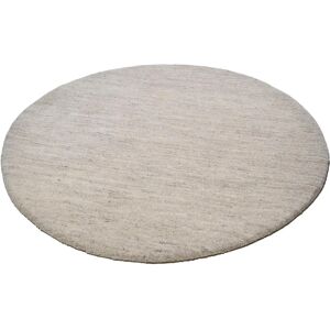 THEKO Beiger Wollteppich - Ø 250 cm, 28 mm, Handgeknüpft - Teppich THEKO Beiger Wollteppich - Ø 250 cm, 28 mm, Handgeknüpft - Teppich