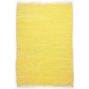 THEKO Happy Cotton Carpet - Handmade Cotton Rug 160x230cm - Yellow THEKO Happy Cotton Carpet - Handmade Cotton Rug 160x230cm - Yellow