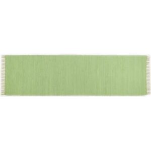 THEKO Green Cotton Runner - Rug THEKO Green Cotton Runner - Rug