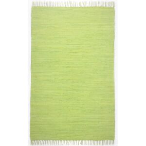 THEKO Happy Cotton Green Rug 120x180cm Handwoven Natural Cotton THEKO Happy Cotton Green Rug 120x180cm Handwoven Natural Cotton