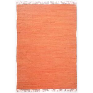 THEKO Happy Cotton Orange Carpet - Flatwoven, Handwoven, 5mm, Rectangular THEKO Happy Cotton Orange Carpet - Flatwoven, Handwoven, 5mm, Rectangular
