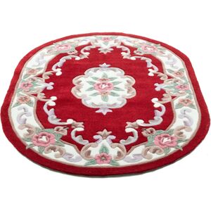 THEKO Ming Roter Vintage-Teppich - Orientalisches Muster 190x290cm THEKO Ming Roter Vintage-Teppich - Orientalisches Muster 190x290cm
