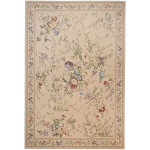 THEKO Flomi Sagrini Beige Teppich - Blumen, Maschinengewebt, 160x230 cm THEKO Flomi Sagrini Beige Teppich - Blumen, Maschinengewebt, 160x230 cm