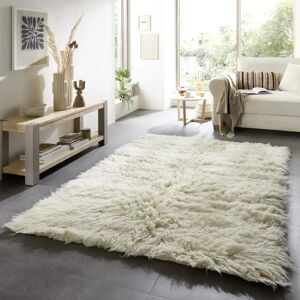 THEKO Flokos 2 Beigewollteppich - Hochflor-Teppich THEKO Flokos 2 Beigewollteppich - Hochflor-Teppich