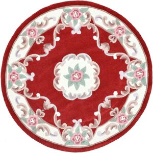 THEKO Ming Runder Roter Teppich - Orientalisches Muster 150cm THEKO Ming Runder Roter Teppich - Orientalisches Muster 150cm