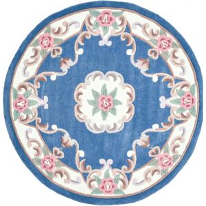 THEKO Ming Runder Blauer Teppich - Teppich THEKO Ming Runder Blauer Teppich - Teppich