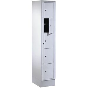 Armario para la colada Wolf - 1800x350x500 mm, 5 compartimentos con cerradura Armario para la colada Wolf - 1800x350x500 mm, 5 compartimentos con cerradura