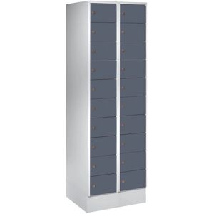 Armoire en acier Wolf, 20 compartiments - RAL 7031 Armoire en acier Wolf, 20 compartiments - RAL 7031