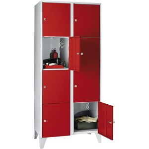 Armoire de rangement gris clair / rouge vif Wolf MÜNCHEN - Armoire de rangement Armoire de rangement gris clair / rouge vif Wolf MÜNCHEN - Armoire de rangement