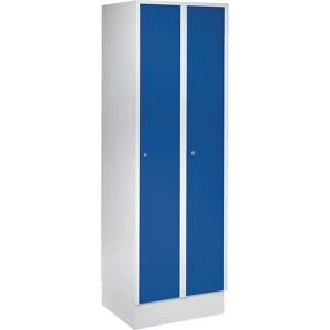 Armario de almacenamiento Wolf - 2 compartimentos, azul genciana, RAL 5010 Armario de almacenamiento Wolf - 2 compartimentos, azul genciana, RAL 5010