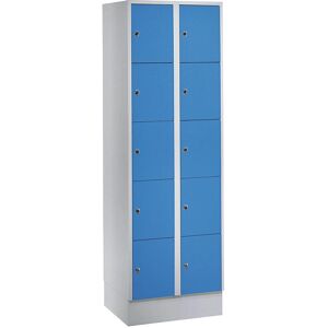Armario de almacenamiento Wolf - 10 compartimentos, 300mm, azul claro / gris claro Armario de almacenamiento Wolf - 10 compartimentos, 300mm, azul claro / gris claro